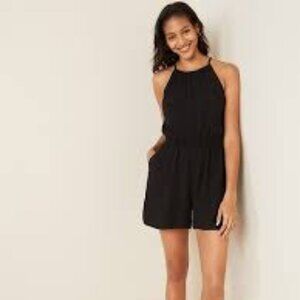 Old Navy Black Sleeveless Romper – NWT – Size L